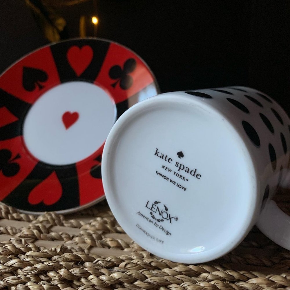 Kate Spade Mug and Neiman Marcus Vintage Plate